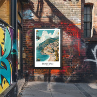 Positano Dreamscape: Vibrant Travel Poster PosterGoat