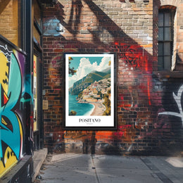 Positano Dreamscape: Vibrant Travel Poster PosterGoat