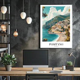 Positano Dreamscape: Vibrant Travel Poster PosterGoat