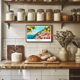 Positano Italy Coastal Escape Travel Poster PosterGoat
