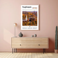 Poughkeepsie Autumn Foliage Scenic Travel Poster PosterGoat