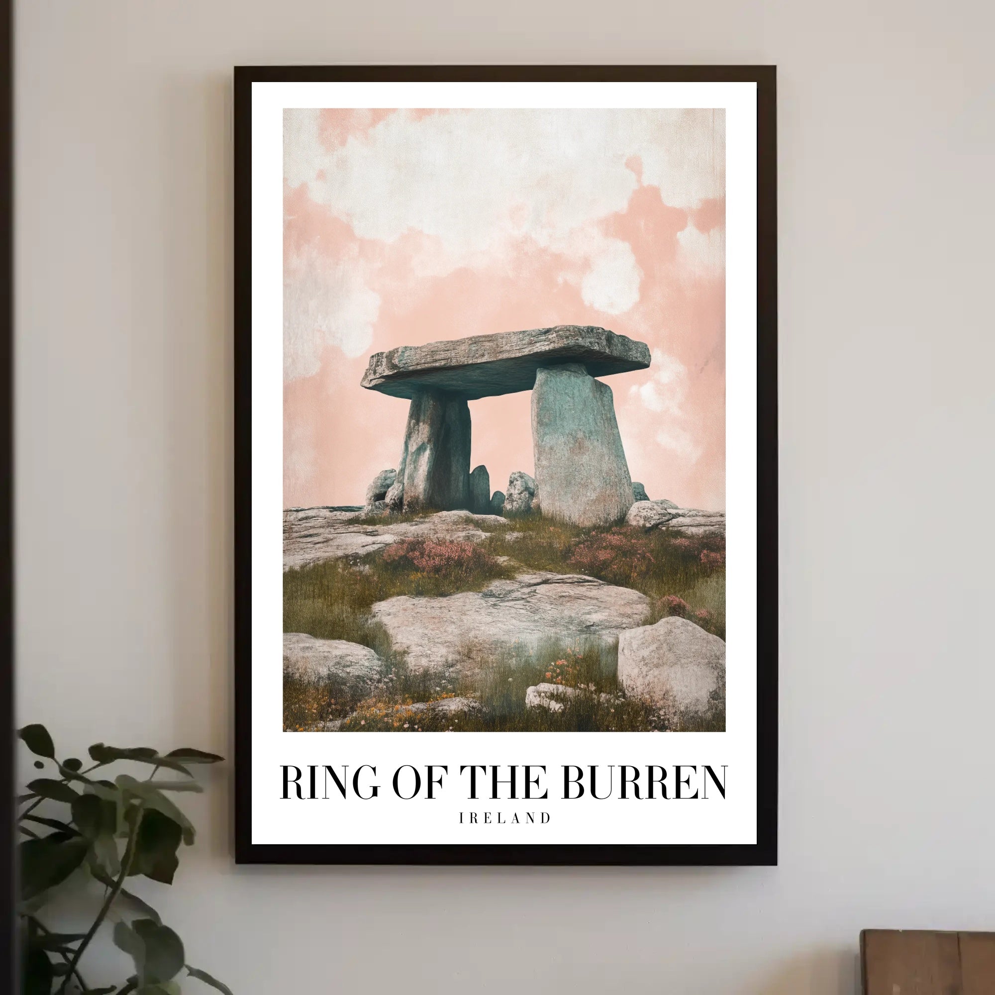 Poulnabrone Dolmen Sunset Travel Poster PosterGoat