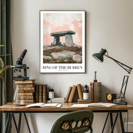 Poulnabrone Dolmen Sunset Travel Poster PosterGoat