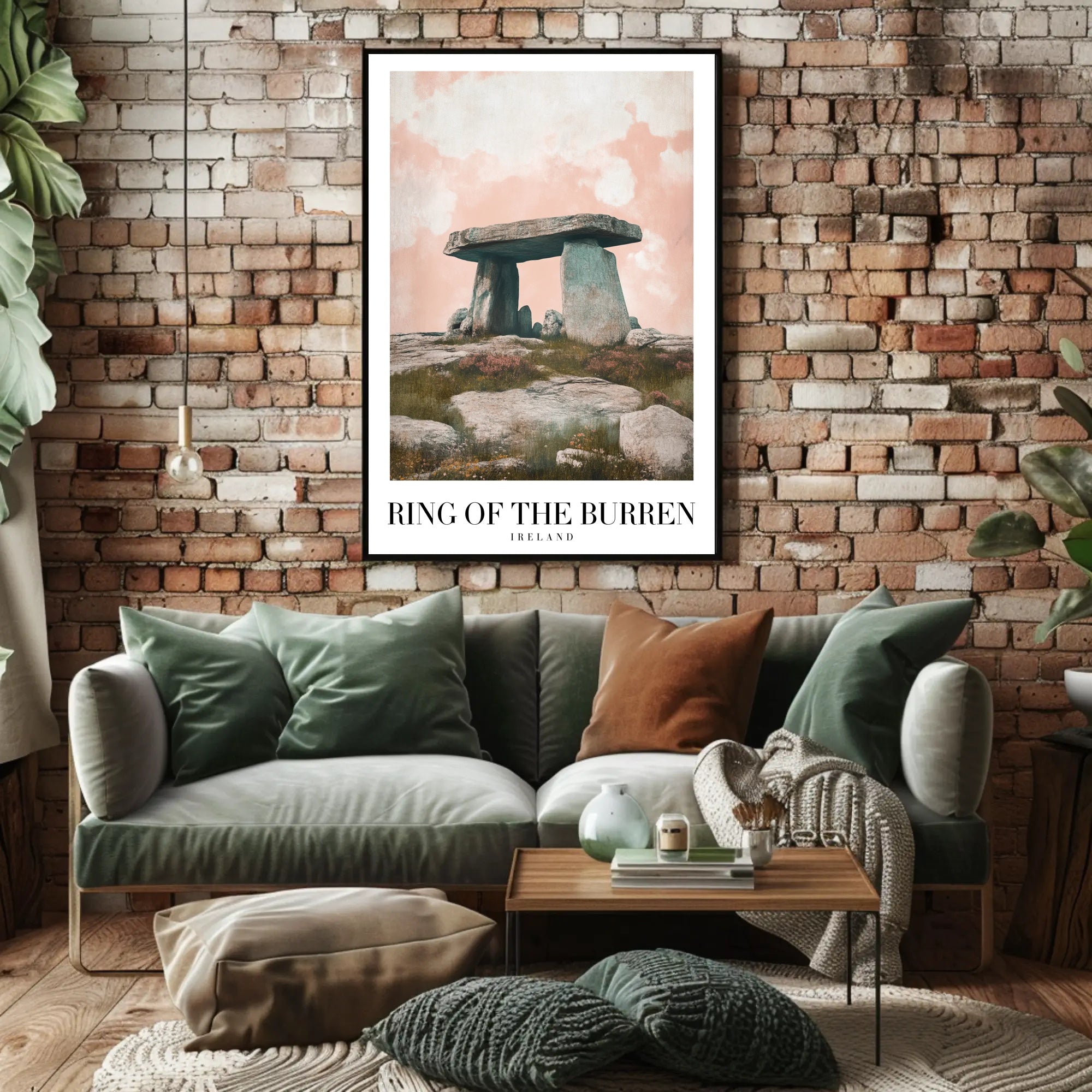 Poulnabrone Dolmen Sunset Travel Poster PosterGoat