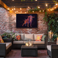 Powerful Bull Art Print: Animal Poster PosterGoat