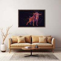 Powerful Bull Art Print: Animal Poster PosterGoat
