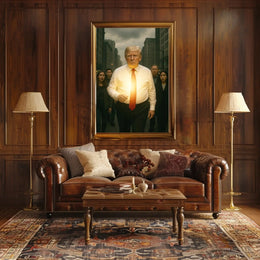 Powerful Urban Scene Businessman Realistic Political or Propaganda Poster PosterGoat