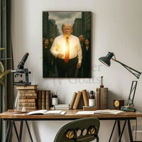 Powerful Urban Scene Businessman Realistic Political or Propaganda Poster PosterGoat