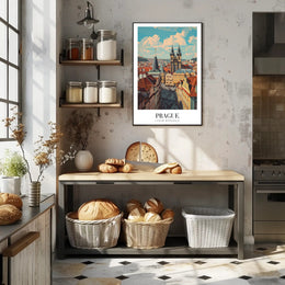 Prague Architectural Beauty in a Cityscape Poster PosterGoat