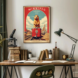 Prairie Dog Central Railway Vintage Poster PosterGoat