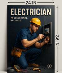 Professional Electrician Wall Art Print PosterGoat