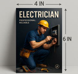 Professional Electrician Wall Art Print PosterGoat