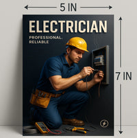 Professional Electrician Wall Art Print PosterGoat