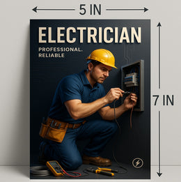 Professional Electrician Wall Art Print PosterGoat