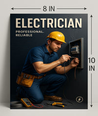 Professional Electrician Wall Art Print PosterGoat