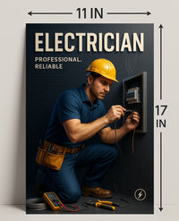 Professional Electrician Wall Art Print PosterGoat