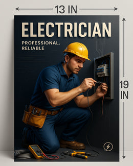 Professional Electrician Wall Art Print PosterGoat