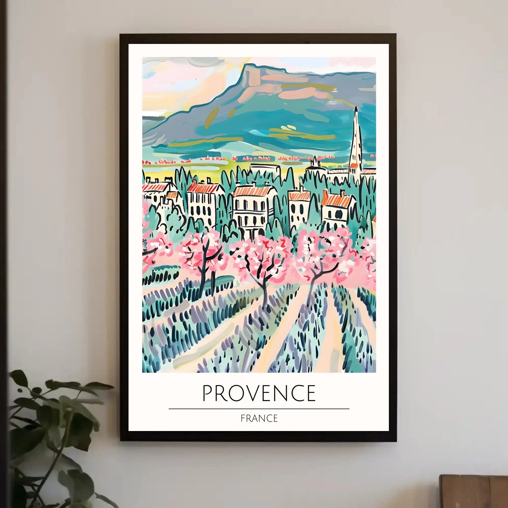 Provence Blossoms: Artistic Impressionism Travel Poster PosterGoat