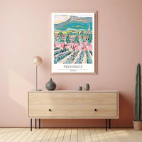 Provence Blossoms: Artistic Impressionism Travel Poster PosterGoat