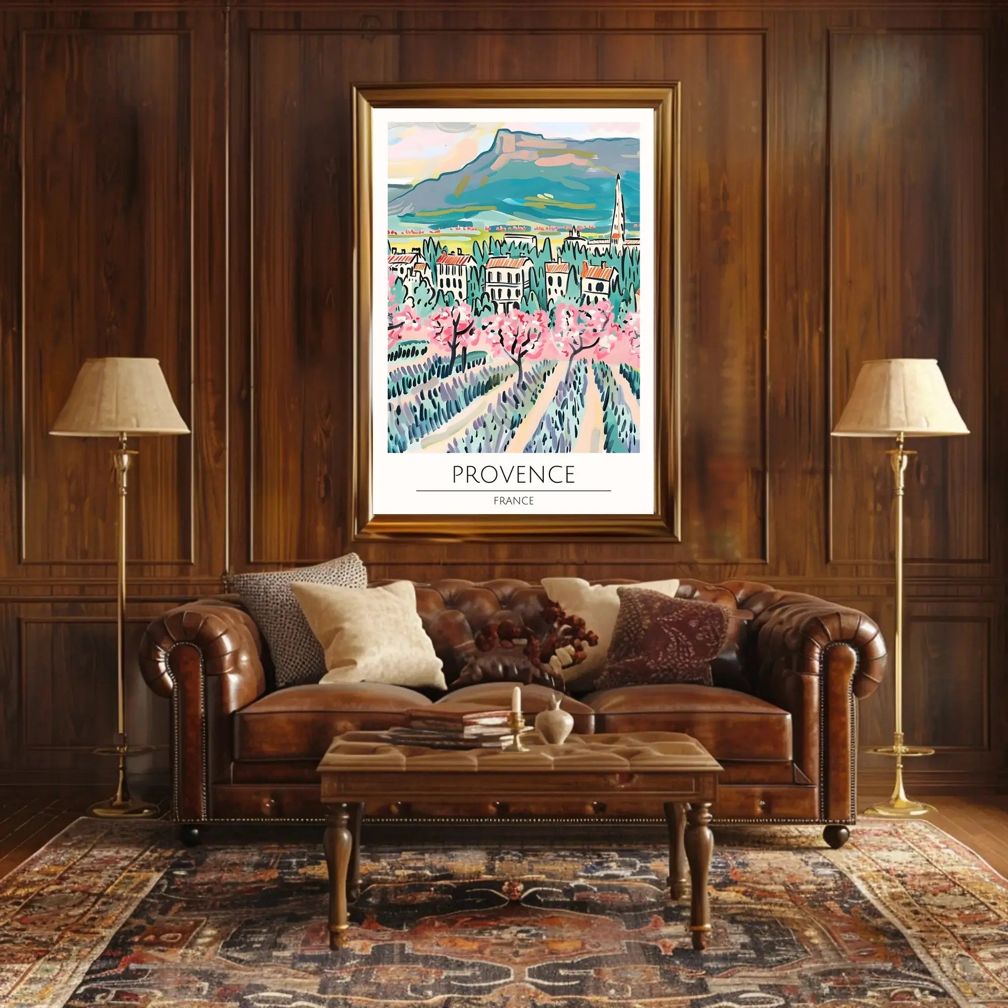 Provence Blossoms: Artistic Impressionism Travel Poster PosterGoat
