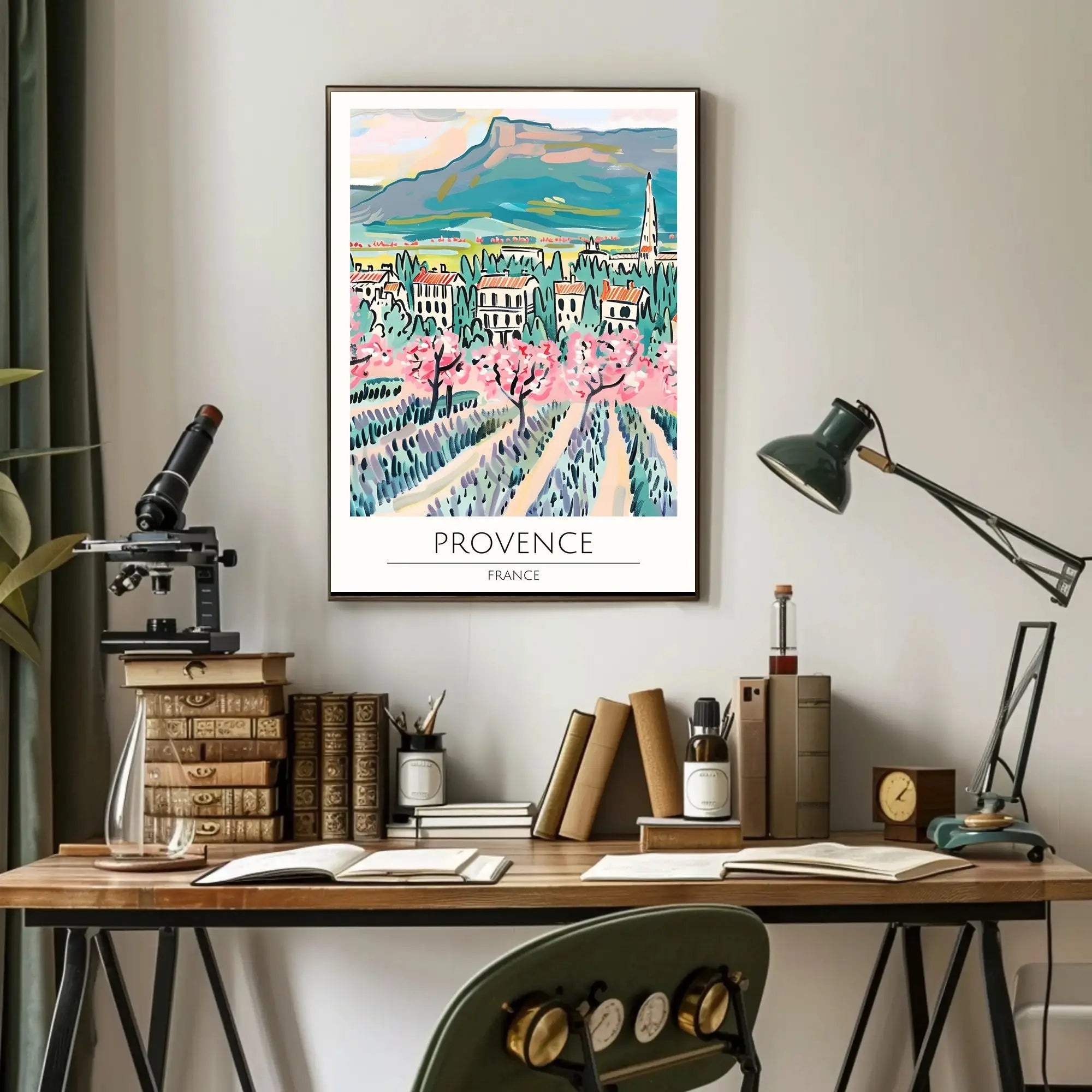Provence Blossoms: Artistic Impressionism Travel Poster PosterGoat