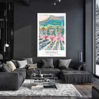 Provence Blossoms: Artistic Impressionism Travel Poster PosterGoat