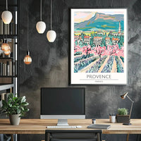 Provence Blossoms: Artistic Impressionism Travel Poster PosterGoat