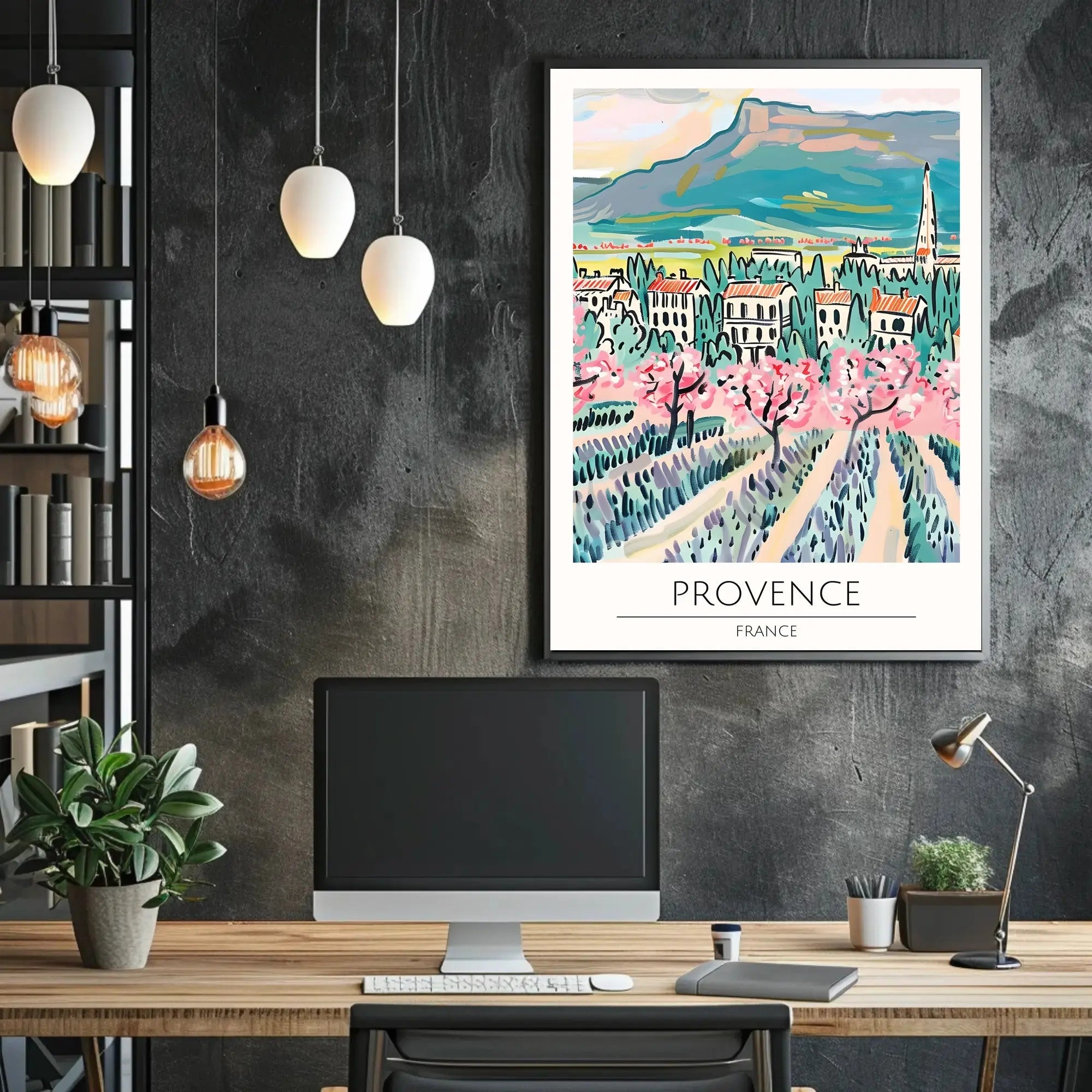 Provence Blossoms: Artistic Impressionism Travel Poster PosterGoat
