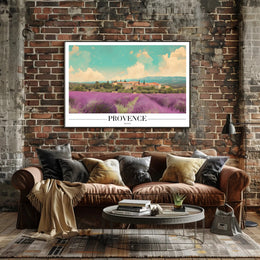 Provence Lavender Fields Travel Poster PosterGoat