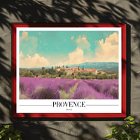 Provence Lavender Fields Travel Poster PosterGoat