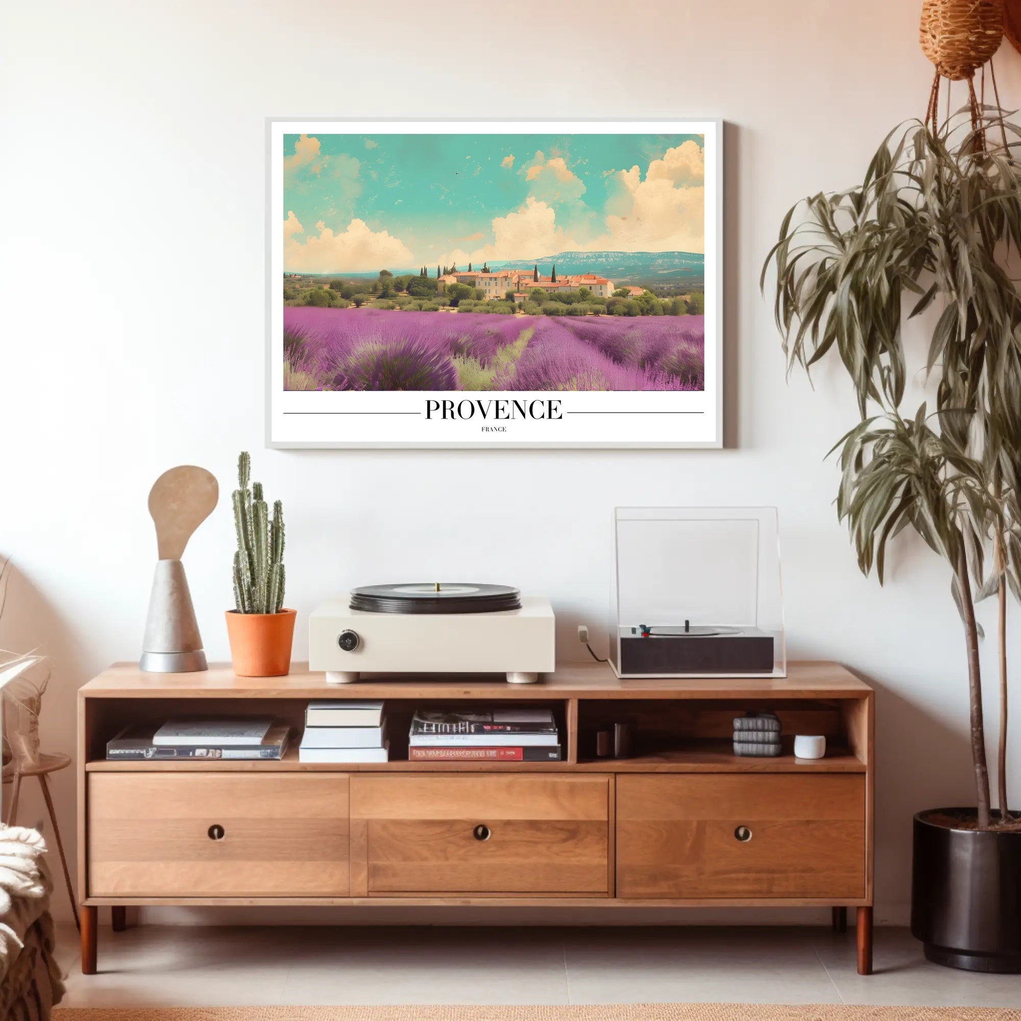 Provence Lavender Fields Travel Poster PosterGoat