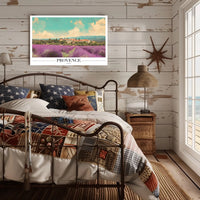 Provence Lavender Fields Travel Poster PosterGoat