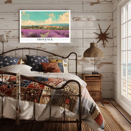 Provence Lavender Fields Travel Poster PosterGoat