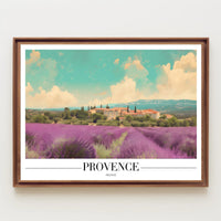 Provence Lavender Fields Travel Poster PosterGoat