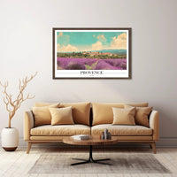 Provence Lavender Fields Travel Poster PosterGoat