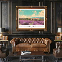 Provence Lavender Fields Travel Poster PosterGoat