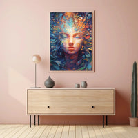 Psychedelic Abstract Art Portrait for Artistic Poster PosterGoat
