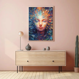 Psychedelic Abstract Art Portrait for Artistic Poster PosterGoat