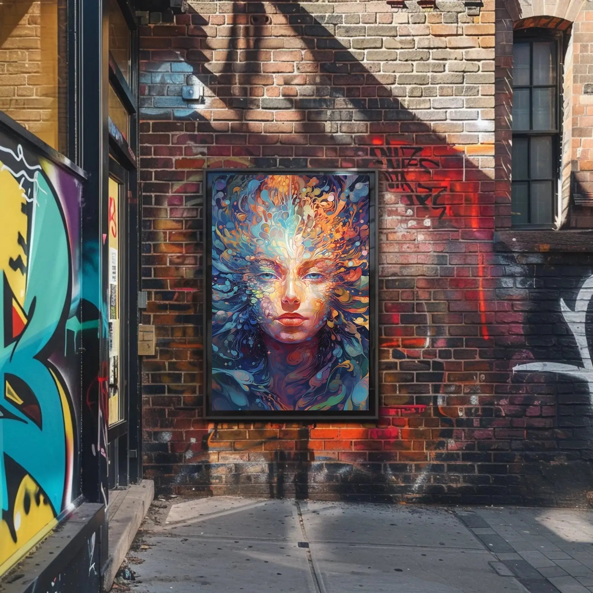 Psychedelic Abstract Art Portrait for Artistic Poster PosterGoat