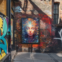 Psychedelic Abstract Art Portrait for Artistic Poster PosterGoat