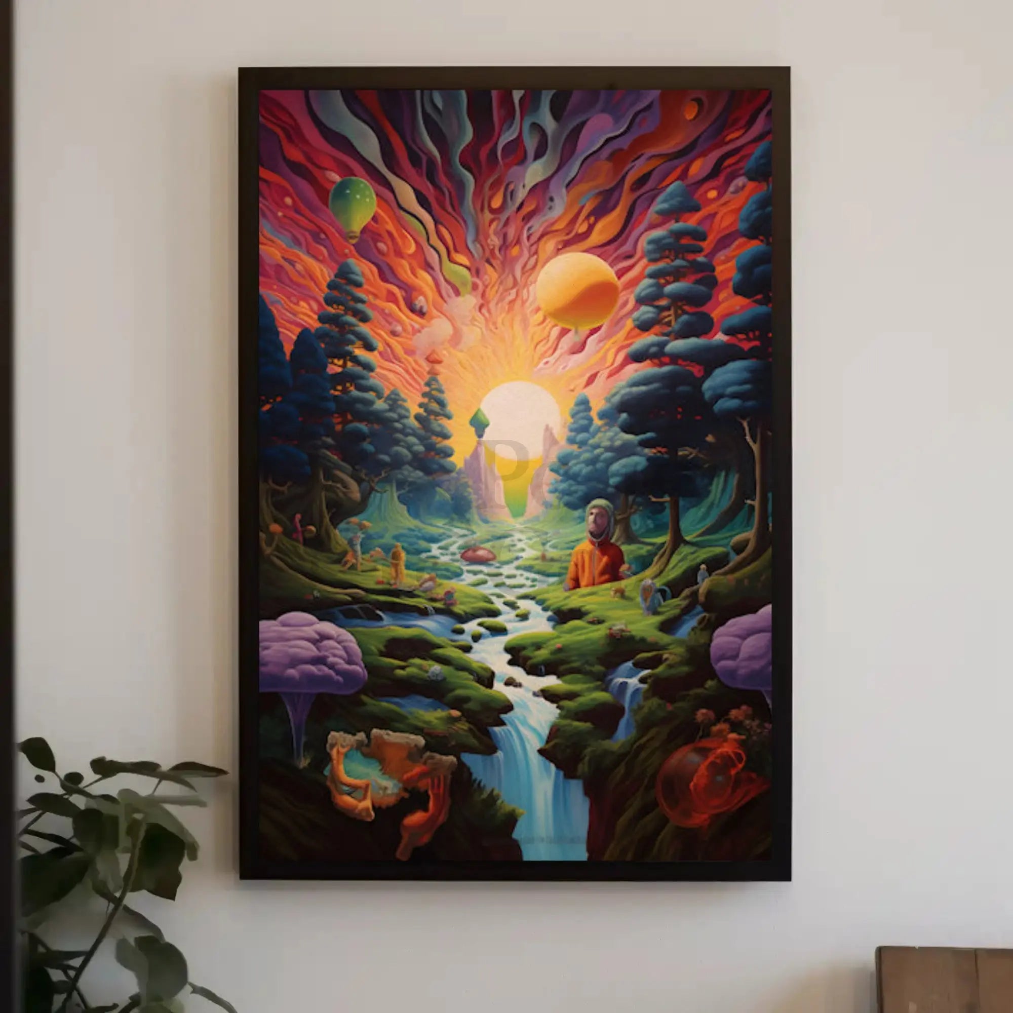 Psychedelic Dreamscape Art for Explorative Journey Poster PosterGoat