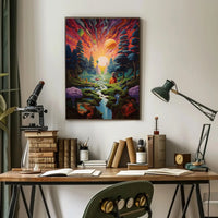 Psychedelic Dreamscape Art for Explorative Journey Poster PosterGoat