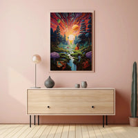 Psychedelic Dreamscape Art for Explorative Journey Poster PosterGoat