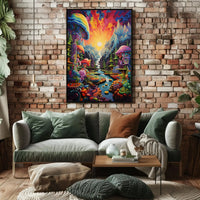 Psychedelic Dreamscape Fantasy Art Poster PosterGoat