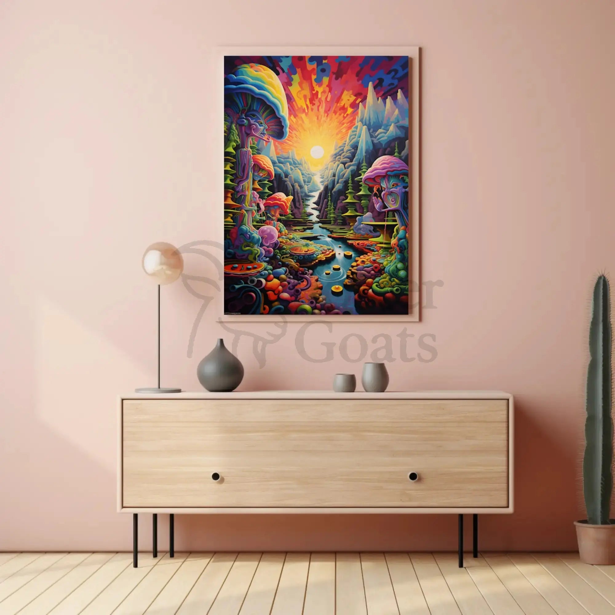 Psychedelic Dreamscape Fantasy Art Poster PosterGoat