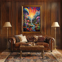 Psychedelic Dreamscape Fantasy Art Poster PosterGoat