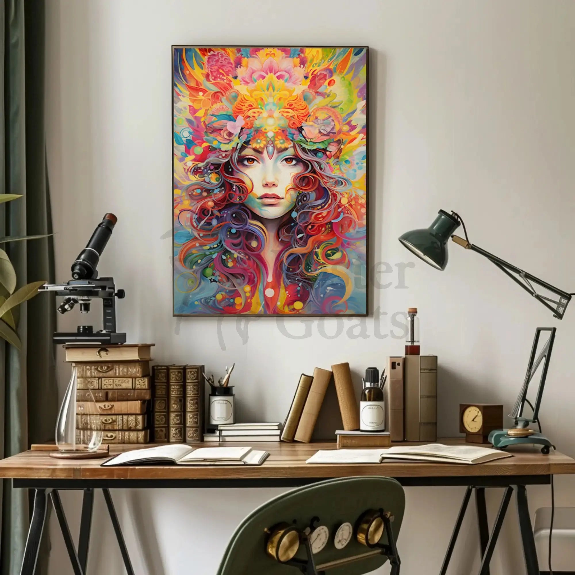 Psychedelic Surreal Woman Art for Artistic Poster PosterGoat