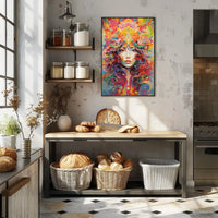 Psychedelic Surreal Woman Art for Artistic Poster PosterGoat
