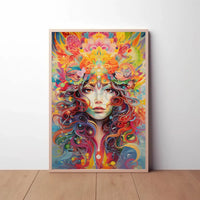 Psychedelic Surreal Woman Art for Artistic Poster PosterGoat