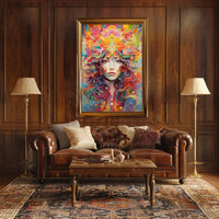 Psychedelic Surreal Woman Art for Artistic Poster PosterGoat